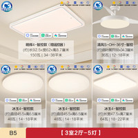 欧普照明 B5全光谱LED吸顶灯 31-50㎡ 多种色温