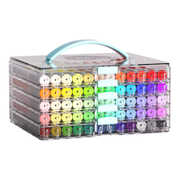 移动端、京东百亿补贴：马利 60色直液式丙烯马克笔软头可水洗高覆盖不透色画笔记号笔荧光笔涂鸦手绘水彩笔美育