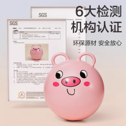 言朔 德国儿童感统训练球幼儿园静音羊角跳跳球瑜伽健身加厚防爆平衡球