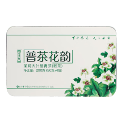 七彩云南 庆沣祥 茶叶 普洱茶 茉莉味生茶 普茶花韵 200g