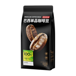 京东京造 巴西单品咖啡豆500g100%阿拉比卡中深度烘焙醇厚低酸黑咖啡 低酸平衡
