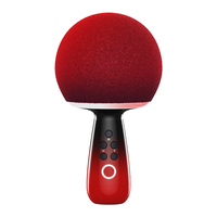 唱吧 自带声卡 手机K歌麦克风音箱一体 音响效果在线，梦幻星光，中国红色