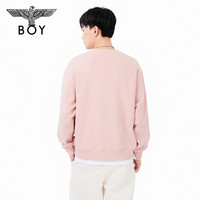 BOY LONDON25春季款粉色简约刺绣休闲潮牌圆领长袖卫衣N03804 粉色 XS