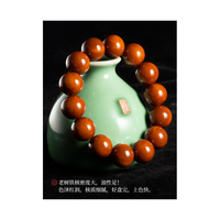  盘道橄榄核素串舟山橄榄胡圆珠佛珠老树铁核正圆光珠文玩男女手串手链