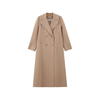 MAXMARA 女士绵羊毛双排扣长款大衣外套