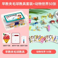 夹毛球早教教具儿童益智专注力训练玩具幼儿园精细动作捡豆子启蒙