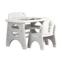 babypods儿童桌椅套装宝宝学习桌写字桌阅读区家用小桌子幼儿园游戏玩具桌 【桌面可绘画】一桌一椅