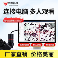 铁牛 显微镜电子目镜USB孔接电脑手机观察免驱动 500万像素电子目镜23.2接口