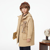 MQD/马骑顿 一衣三穿 儿童羽绒服 卡其色 140