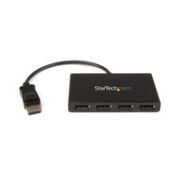 StarTech.com 4口DP 1.2分配器 4屏显示器扩展器 1080P/60Hz MST集线器 仅支持Windows 免驱动 即插即用