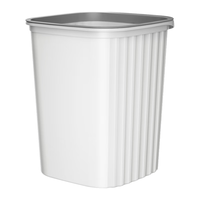 五月花垃圾桶压圈式15L加大号方形客厅厨房卫生间办公室纸篓垃圾筒