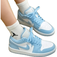 AIR JORDAN 正代系列 Air Jordan 1 Low 女子篮球鞋 DC0774-141 蓝白 38.5