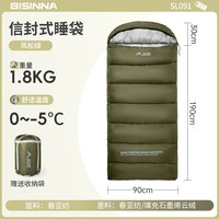 北山狼睡袋成人石墨烯四季通用款冬季加厚防寒户外露营办公室午休