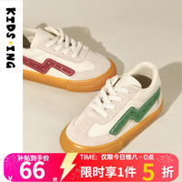 kids.ing 儿童板鞋春秋新款男女小童小白鞋鸳鸯软底休闲运动鞋 红绿小皮匠 36 成人款36码