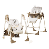 哈卡达（HAGADAY）宝宝餐椅婴儿学坐家用哄睡餐椅二合一 【智能哄睡】布莱垦棕Pro+睡垫