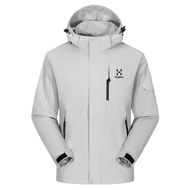 HAGLÖFS HAGLOFS火柴棍冲锋衣男款 旗舰官方男极地灰 旗舰官方L