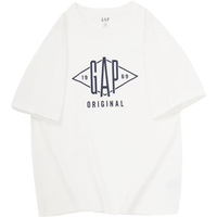 Gap 盖璞 男女夏季圆领纯棉短袖T恤 884791 白色 XXXL