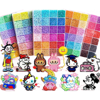 脘铼拼豆豆手工diy材料套装补充包融合豆底板2.6mm拼豆熨斗MARD同款 混装练习豆-只有混装豆-没有豆针豆铲等 高颜值豆笔豆铲