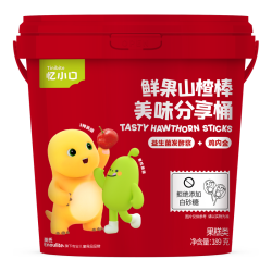 英氏 Engnice）忆小口山楂分享桶山楂棒零食大礼包0添加白砂糖量贩装奶龙联名