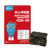 Enoulite 英氏 Engnice）忆小口儿童零食夹心海苔脆DHA混合坚果高钙奶酪零食拌饭海苔碎36g
