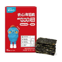 英氏 Engnice）忆小口儿童零食夹心海苔脆DHA混合坚果高钙奶酪零食拌饭海苔碎36g