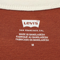 Levi's 25年女士街头短款休闲纯棉修身简约短袖T恤 褐色 A3523-0131 M