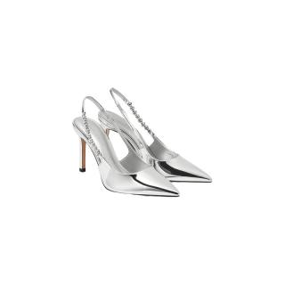 CHARLES & KEITH 23春夏新款CK1-60280377时尚链条尖头高跟凉鞋女