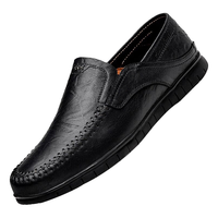 MULINSEN 木林森 男士休闲皮鞋 8028 黑色 43