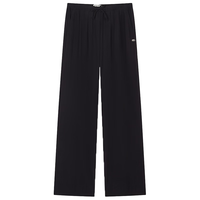 Teenie Weenie【垂感阔腿裤】小熊2024年夏季宽松休闲裤长裤女 黑色 175/XL