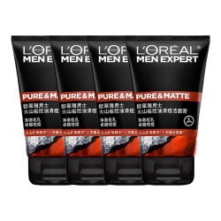 巴黎欧莱雅 欧莱雅 LOREAL 男士洗面奶磨砂抗黑头清洁保湿控油抗痘去黑头洁面膏学生青少年 4