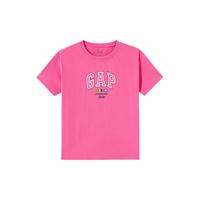 Gap 盖璞 女士精梳棉字母logo短袖T恤 465249 粉红色 XS