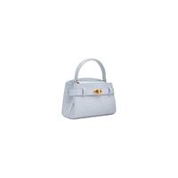 CHARLES & KEITH 鳄鱼纹凯莉包 女士手提斜挎包 海盐蓝 小包