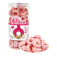 仁心食匠甜甜圈迷你巧克力装饰可食用摆件粉色草莓生日甜品热奶宝小料 粉色甜甜圈218g