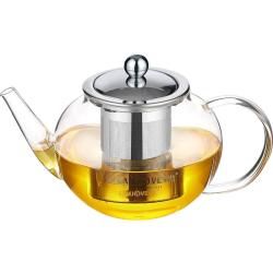 金灶 A-08 飘逸杯玻璃泡茶壶过滤冲茶器办公室茶水分离泡茶壶简约