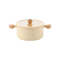 小熊（Bear）汤锅家用陶瓷0化学涂层煲汤锅宝宝辅食锅20cm炖锅泡面锅