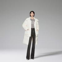 欧时力 冬装 可拆卸两穿滑雪长款羽绒服外套女