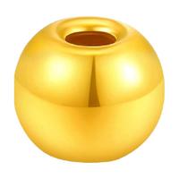 梦金园 黄金迷你金珠足金串珠路路 1颗 0.02g