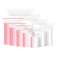 网诺 自封袋小号透明食品密封袋 100只（偏薄）