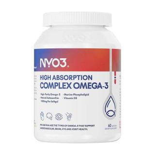 88VIP：NY-O3 海洋磷脂鱼油软胶囊 60粒 omega3高浓度吸收呵护心脑眼