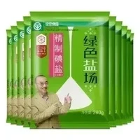 绿色盐场 未加碘精制食用盐 280g*10袋