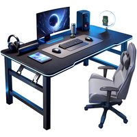 舒客艺家 电脑桌台式家用电竞游戏桌办公书桌简约书房写字桌子折叠弹簧桌 折叠电竞桌80*40【免安装】黑纹