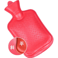 永上海永字牌热水袋大号中号小号加厚注水橡胶永牌热水袋儿童成人灌 中号1L【红色】