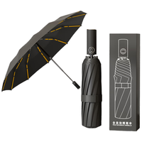 移动端、京东百亿补贴：山山 全自动防晒遮阳男女两用晴雨伞加厚结实抗风大号144骨黑 全自动144骨黑