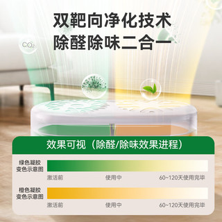 绿之源多效双色除醛罐 除味除甲醛果冻除醛魔盒新房甲醛清除剂真除醛 2罐丨多效双色除醛罐丨净化40-60㎡ 300g 1盒