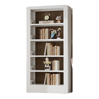 星都钢制书架书柜落地学校图书馆阅览室家用档案架白色单面五层