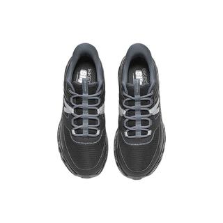 斯凯奇（Skechers）男女同款复古运动鞋时尚潮流闪穿鞋舒适耐穿百搭日常休闲鞋 黑色/炭灰色/BKCC 40