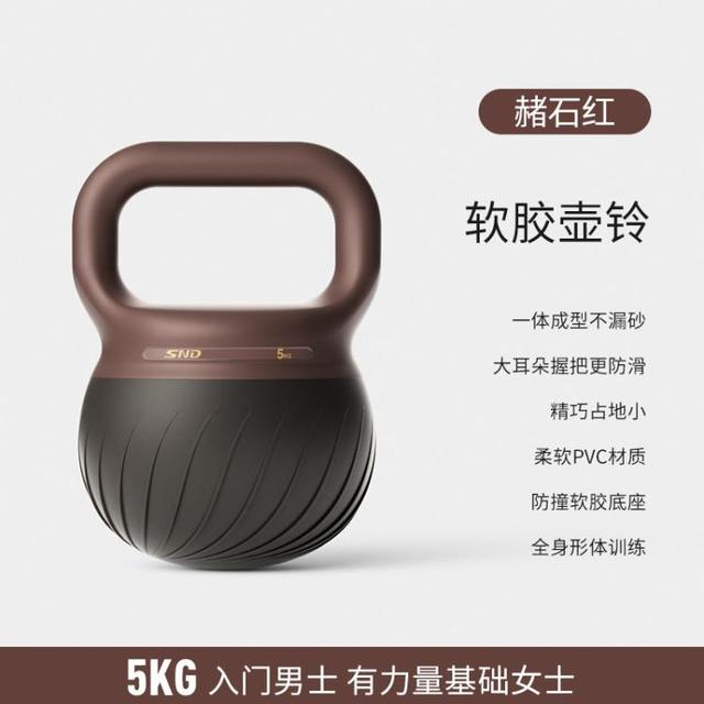 施耐德 软壶铃深蹲练臀女士健身家用力量训练提壶哑铃男士铃壶练手臂胸肌