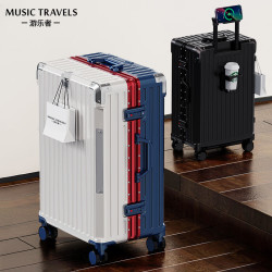 MUSIC TRAVELS 20英寸万向轮登机箱 暖白