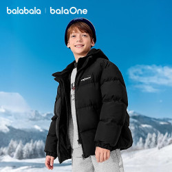巴拉巴拉 儿童羽绒服 黑色90001-白鸭绒 130（充绒量114g）