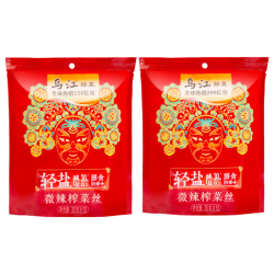 乌江 榨菜 下饭菜 微辣榨菜丝 30g*10袋 （量贩装）